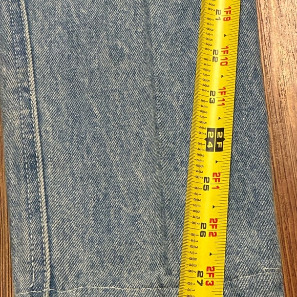 Vintage 90s Zip Code High Waist Lace Patchwork Jeans Size 9/10 Boho Chic - Picture 7 of 16